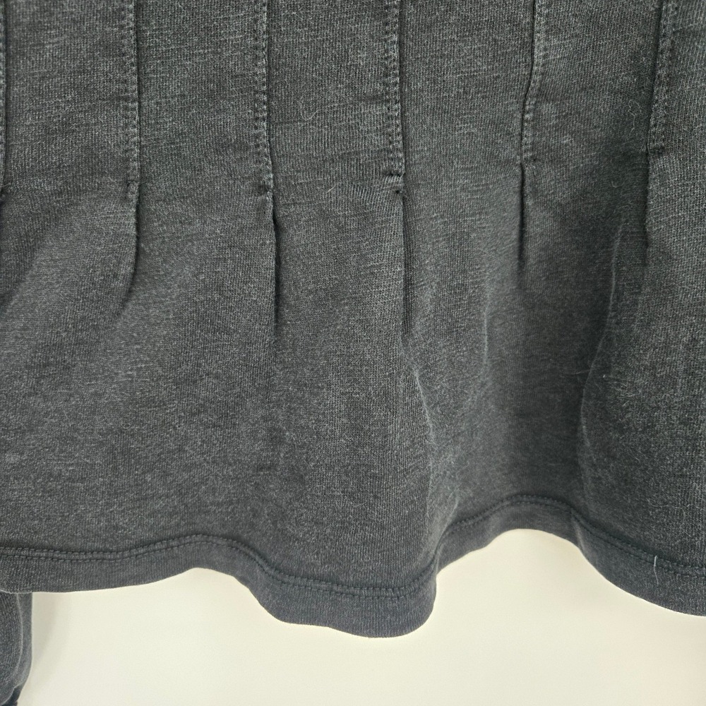 NWT Anthropologie Pilcro Black Cropped Pleated Shirt Womens M 100% Cotton - Picture 7 of 9